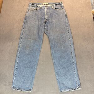 Vintage Mens Levis 550 Jeans Size 38x32 Relaxed Fit Light Wash Denim 2003 Blue